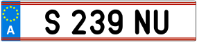 Trailer License Plate